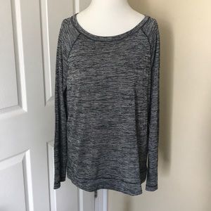 Loft black and white shirt